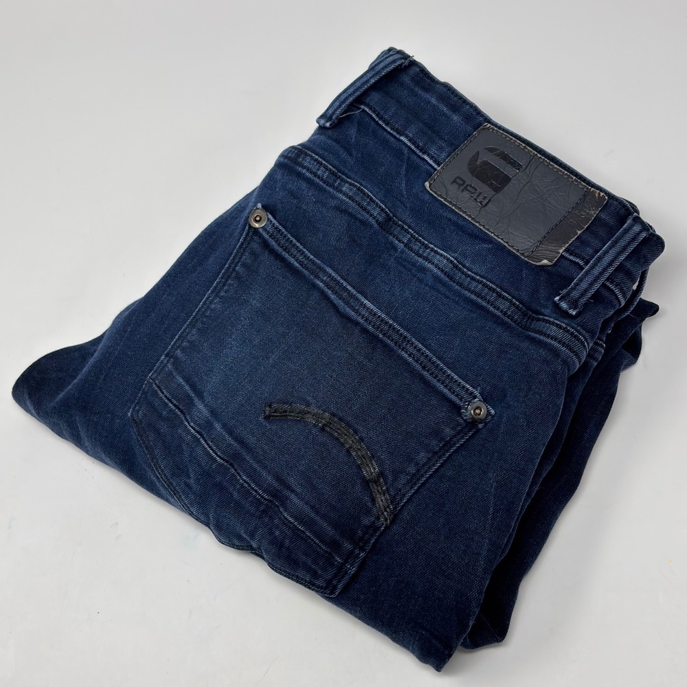 G-Star RAW Revend Skinny Men's Jeans 32x31 Dark Aged Blue Stretch Denim